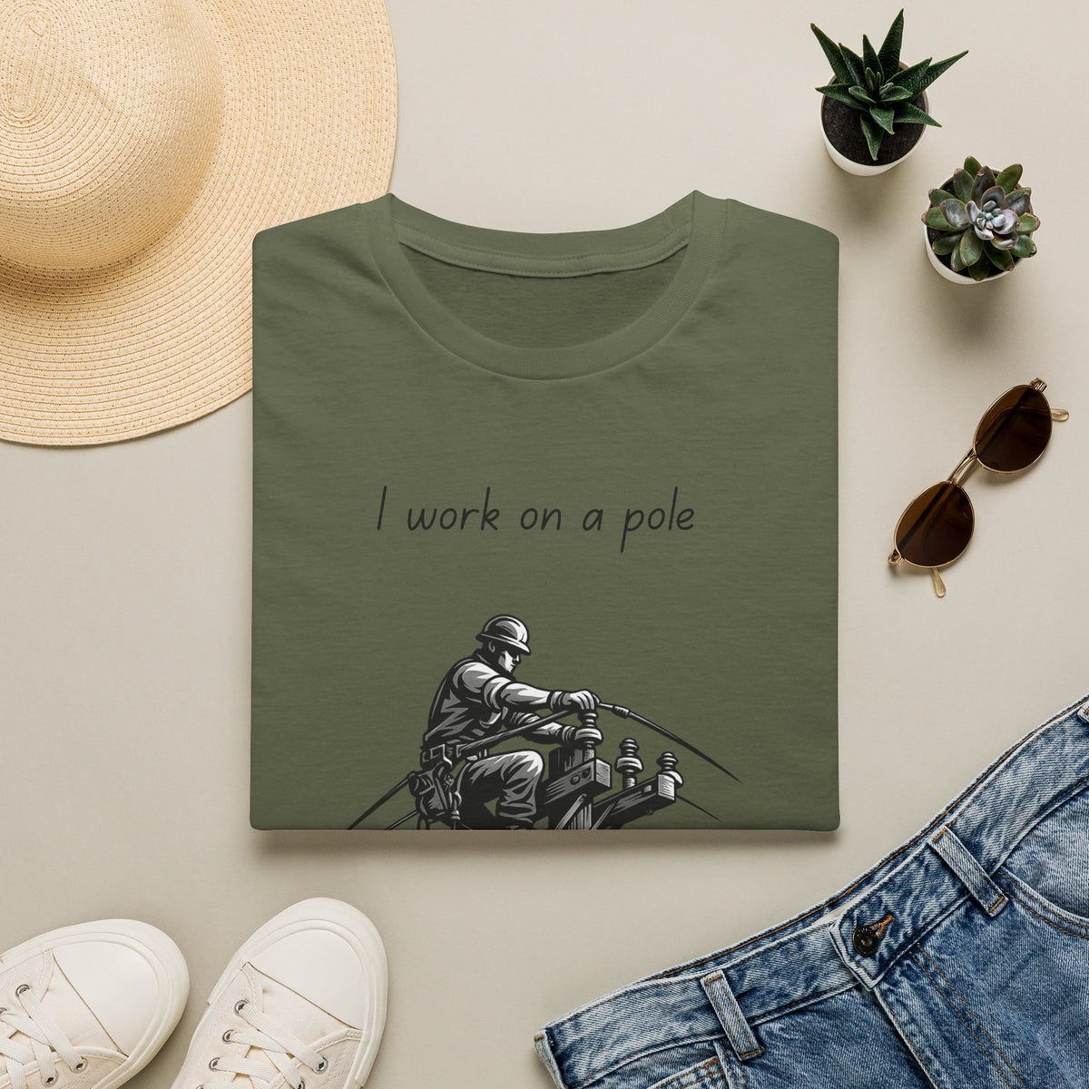 I Work On A Pole - Tee
