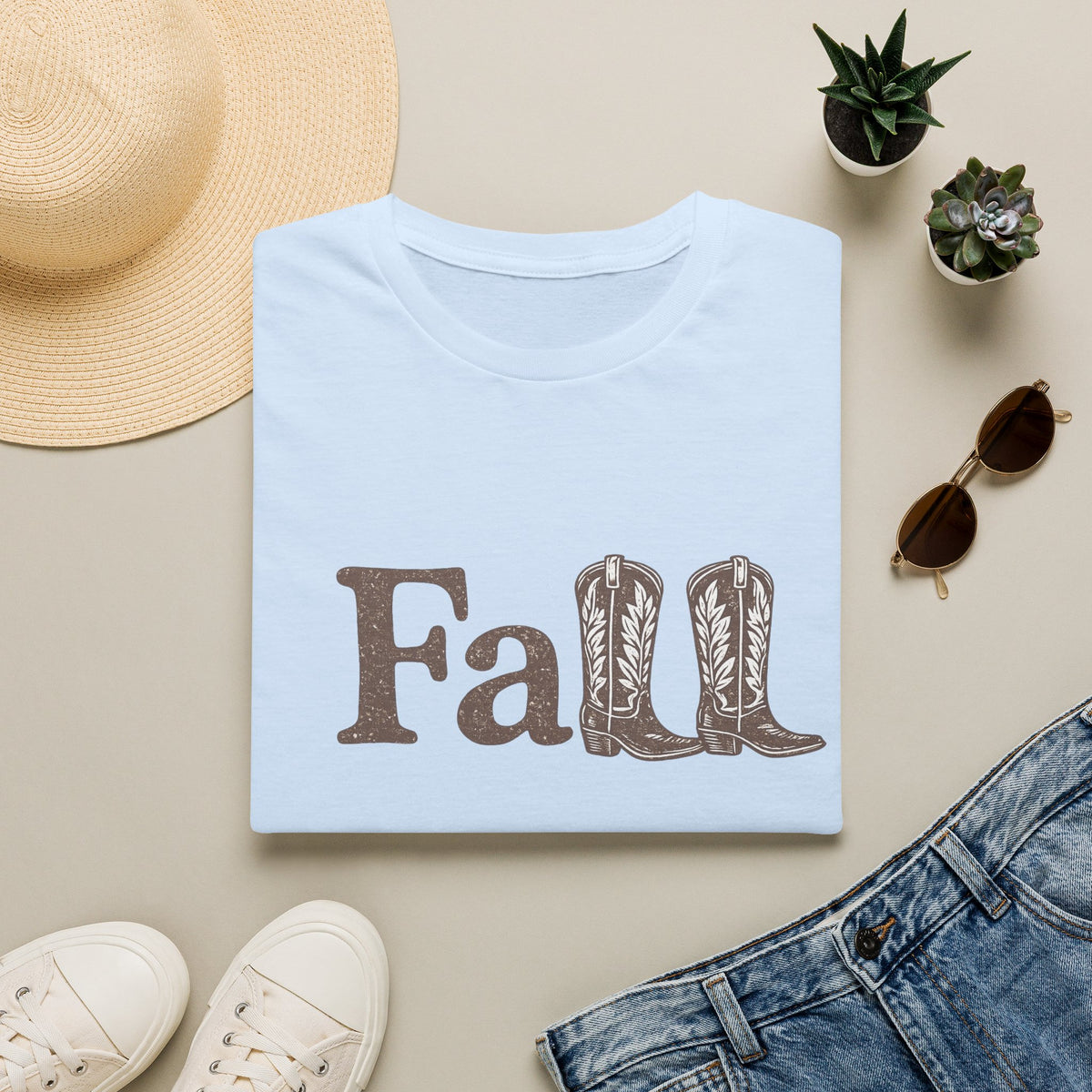 Fall - Fall with boots - Tee