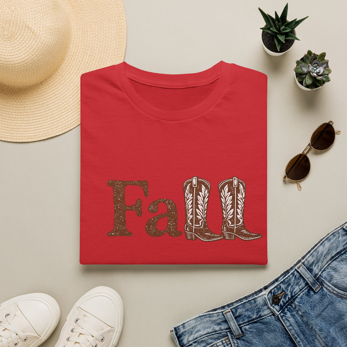 Fall - Fall with boots - Tee