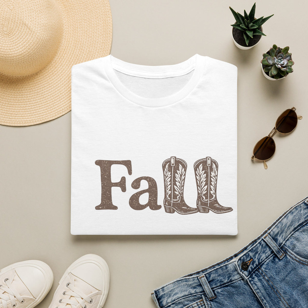 Fall - Fall with boots - Tee
