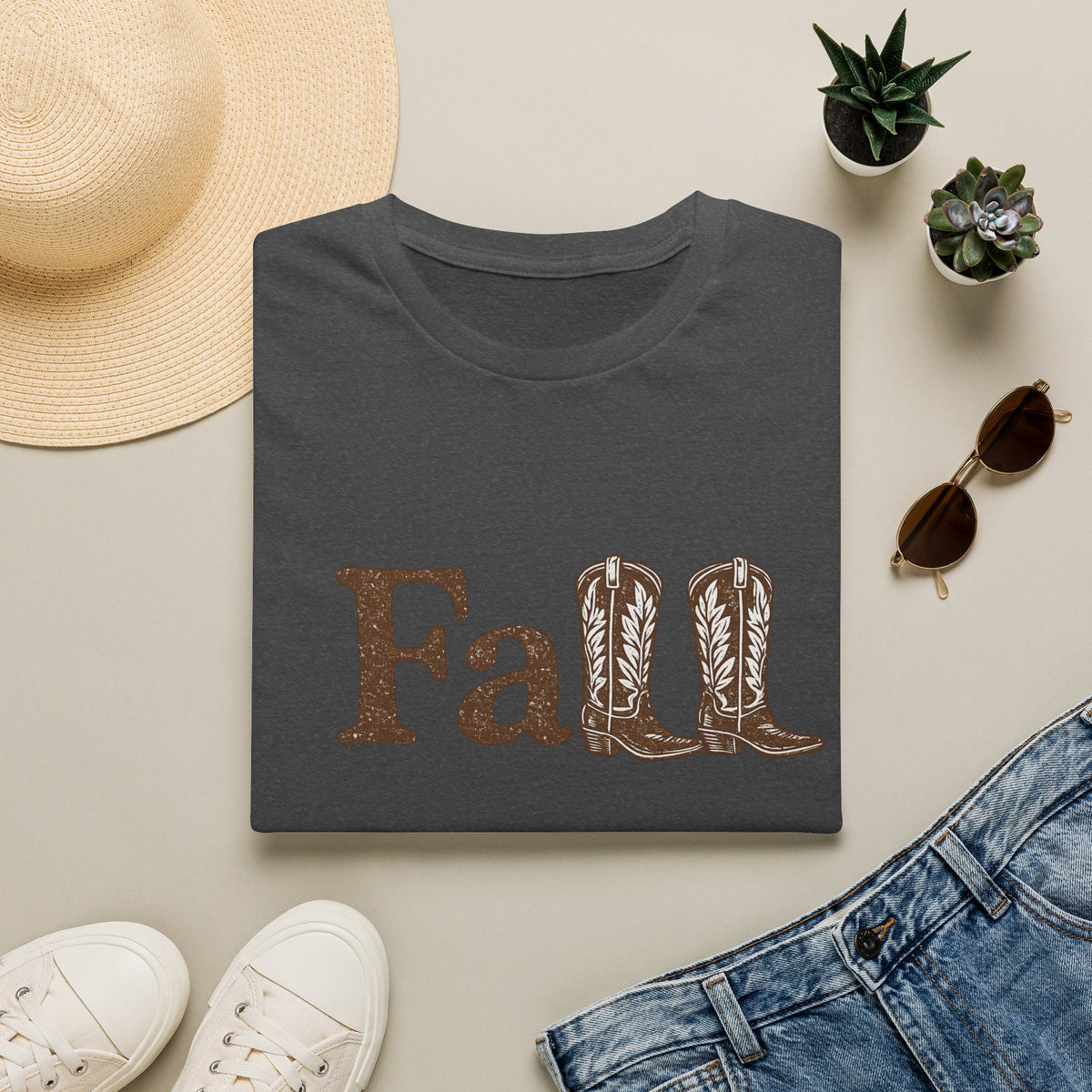 Fall - Fall with boots - Tee