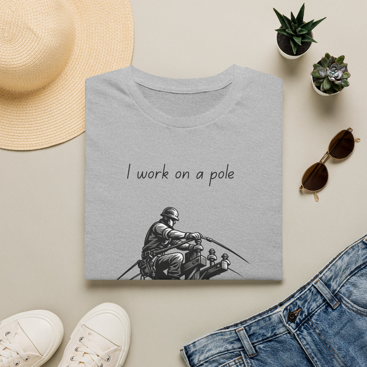 I Work On A Pole - Tee