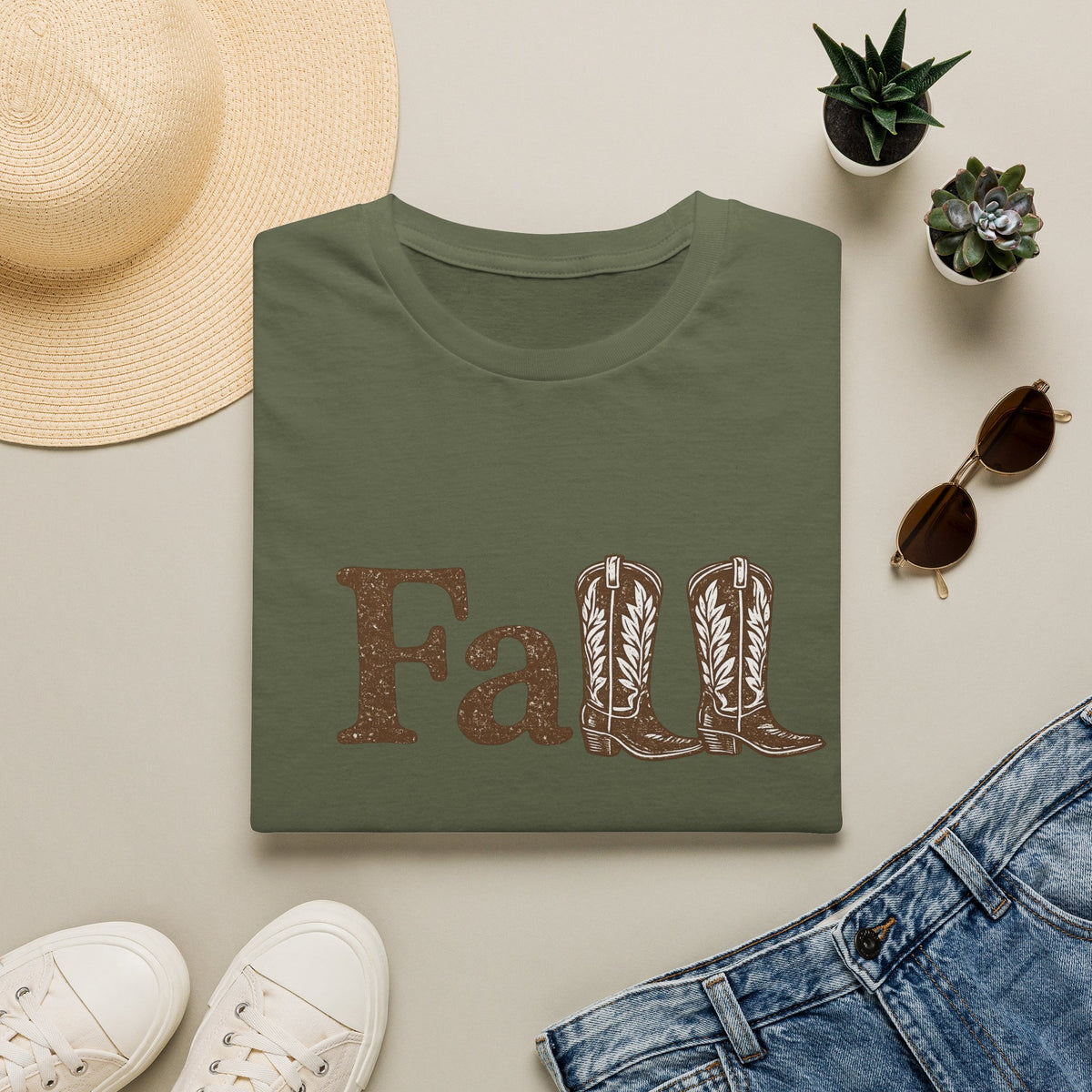 Fall - Fall with boots - Tee